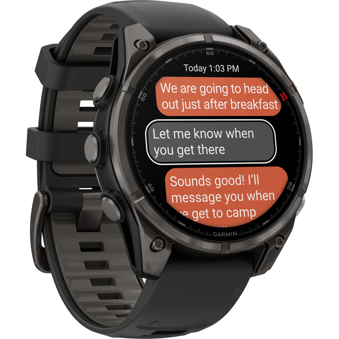 Garmin Fenix 8 Pro - 47mm AMOLED Sapphire Schwarz / Carbongrau