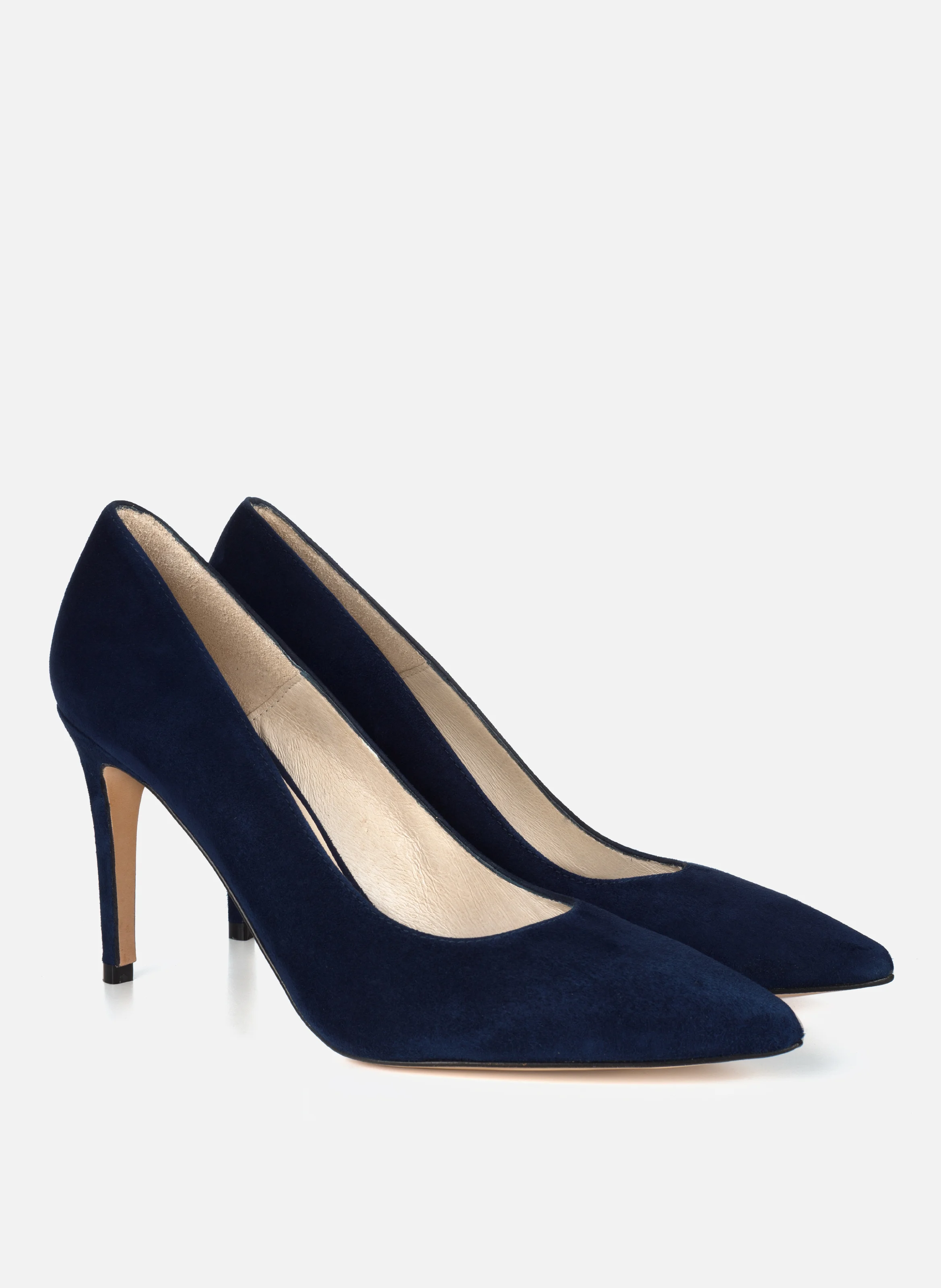 Escarpins classiques cuir daim | Bleu