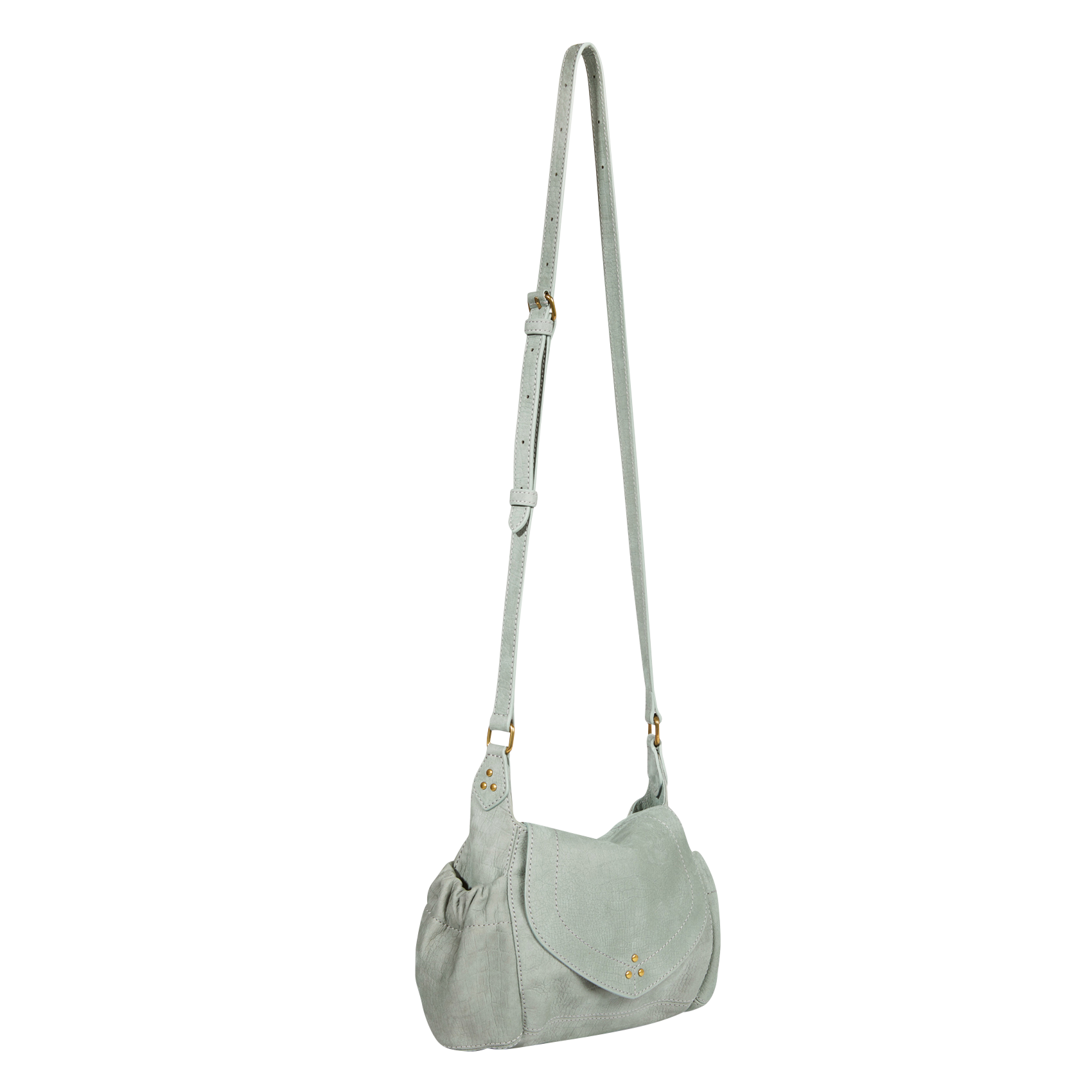 HELMUT S - Mini sac besace en cuir | Vert
