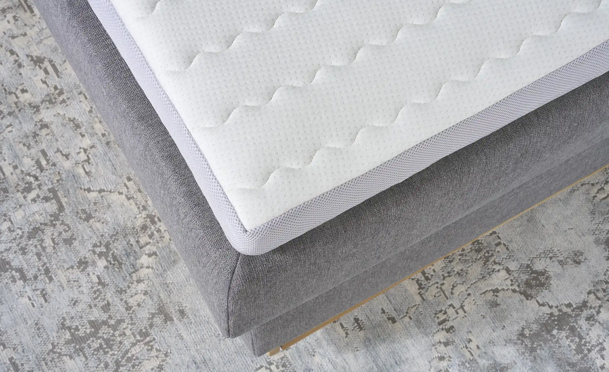 uno Massivholz-Boxspringbett mit Bettkasten Morgan