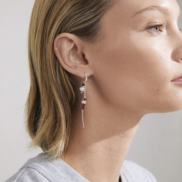 Pilgrim TRUST earrings silver-plated Sølv