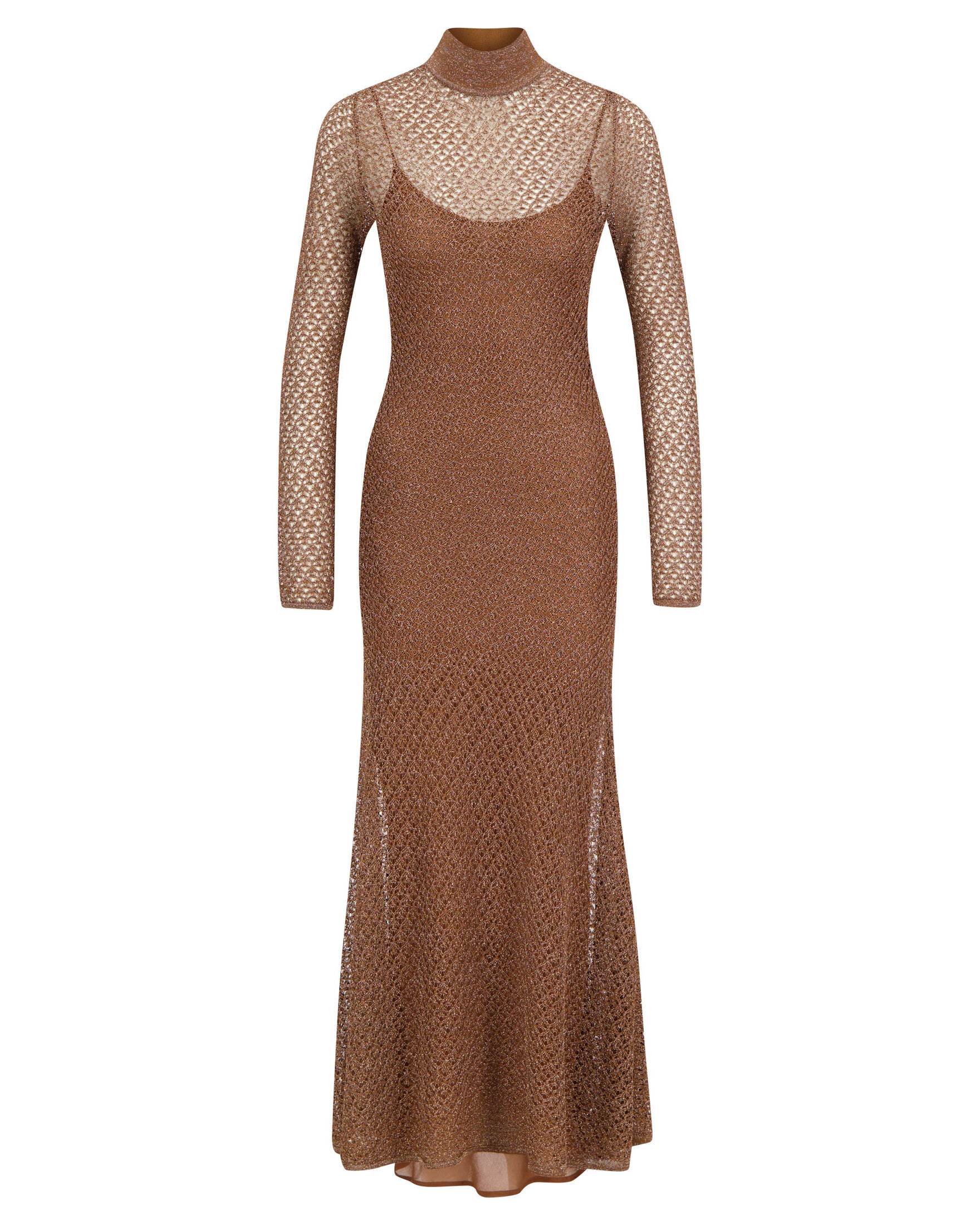 Tom Ford| Damen Maxi-Strickkleid mit schimmerndem Effekt