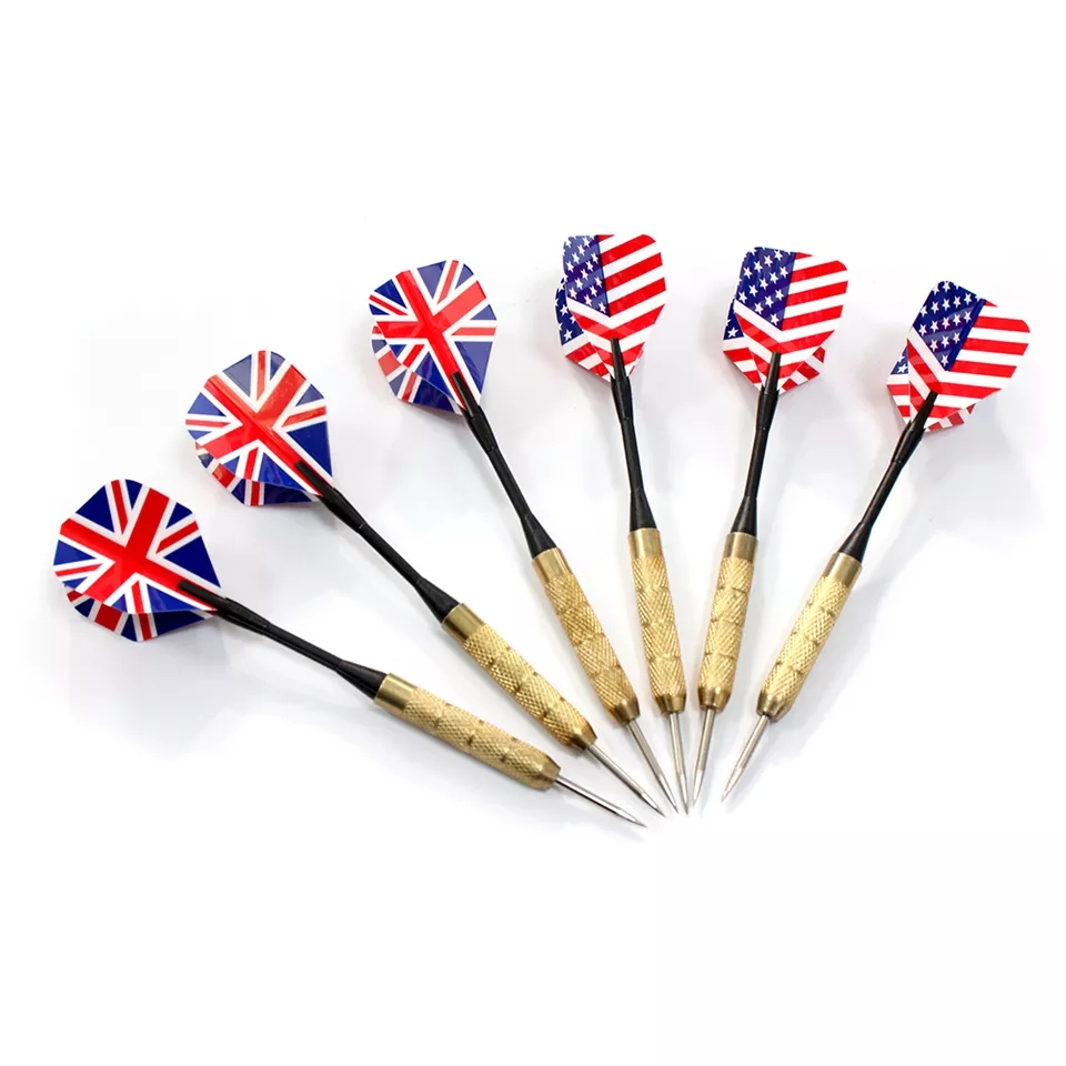 (Ø45cm) Steel Dartscheibe Doppelseitiges Turnier Dartboard inkl. Pfeile - Bunt