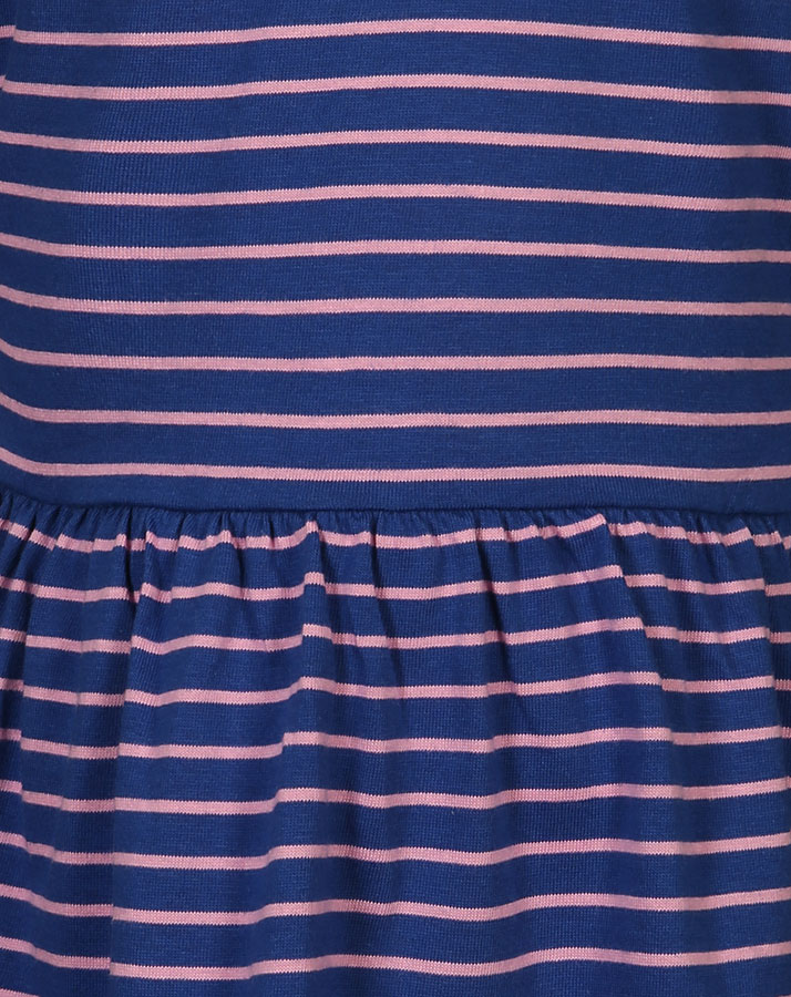 Kleid SCHLEIFCHEN gestreift in blau/pink