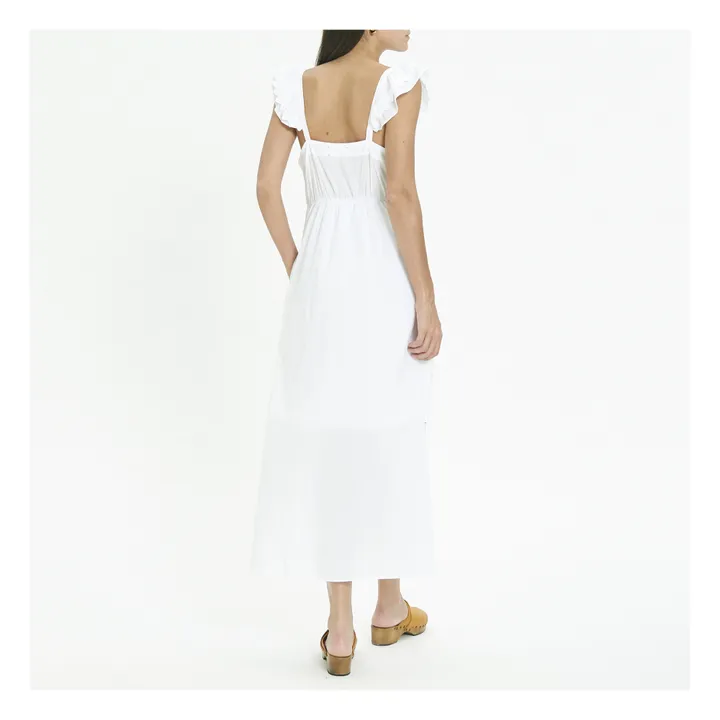 Xirena Robe Leila Popeline de Coton | Blanc