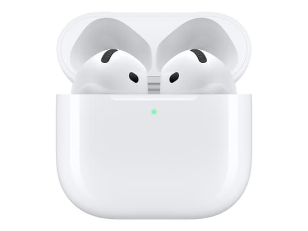 Apple AirPods 4 - True wireless-hodetelefoner med mikrofon - ørepropp - Bluetooth - hvit