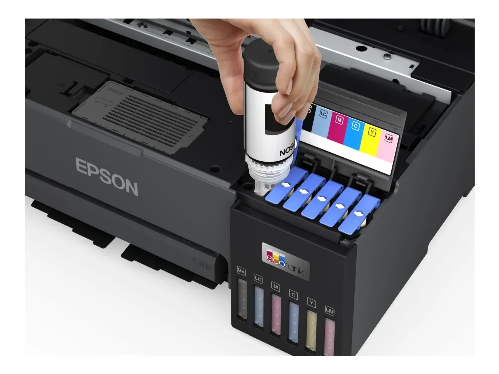 Epson EcoTank L8050 - Printer - farve - blækprinter - ITS - A4 - 5760 x 1440 dpi - op til 8 spm (mono) / op til 8 spm (farve) - Wi-Fi(n)