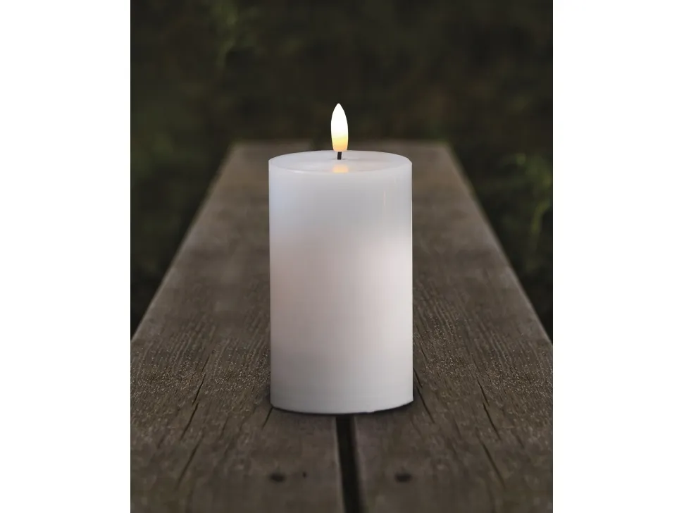 Sirius Sille Outdoor Bloklys Hvid - H 12,5 cm