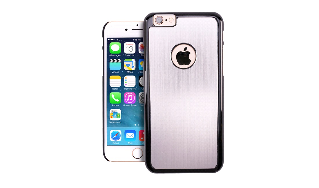 Cover brushed aluminium iPhone 6/6S