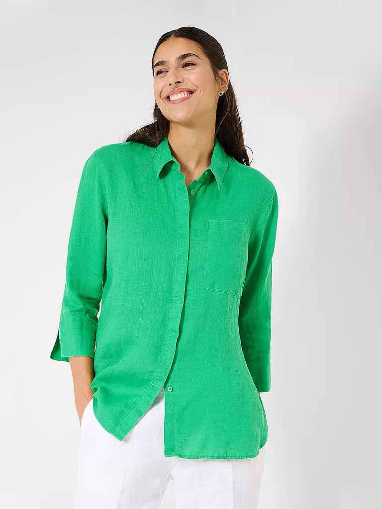 BRAX Leinenbluse VICKI  grün