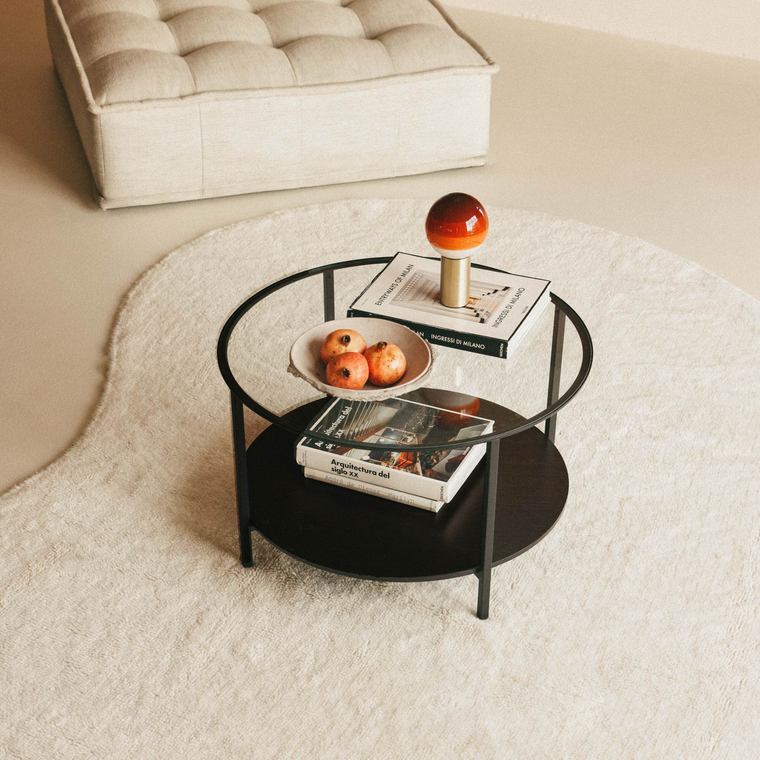 SILHOUETTE - Tapis laine lavable | Beige