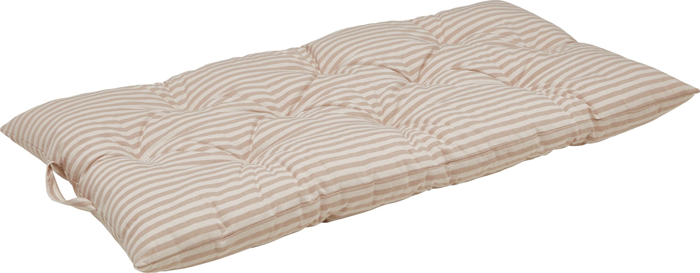 VASCA Bodenkissen - Taupe gestreift / B: 60.0 cm x H: 120.0 cm