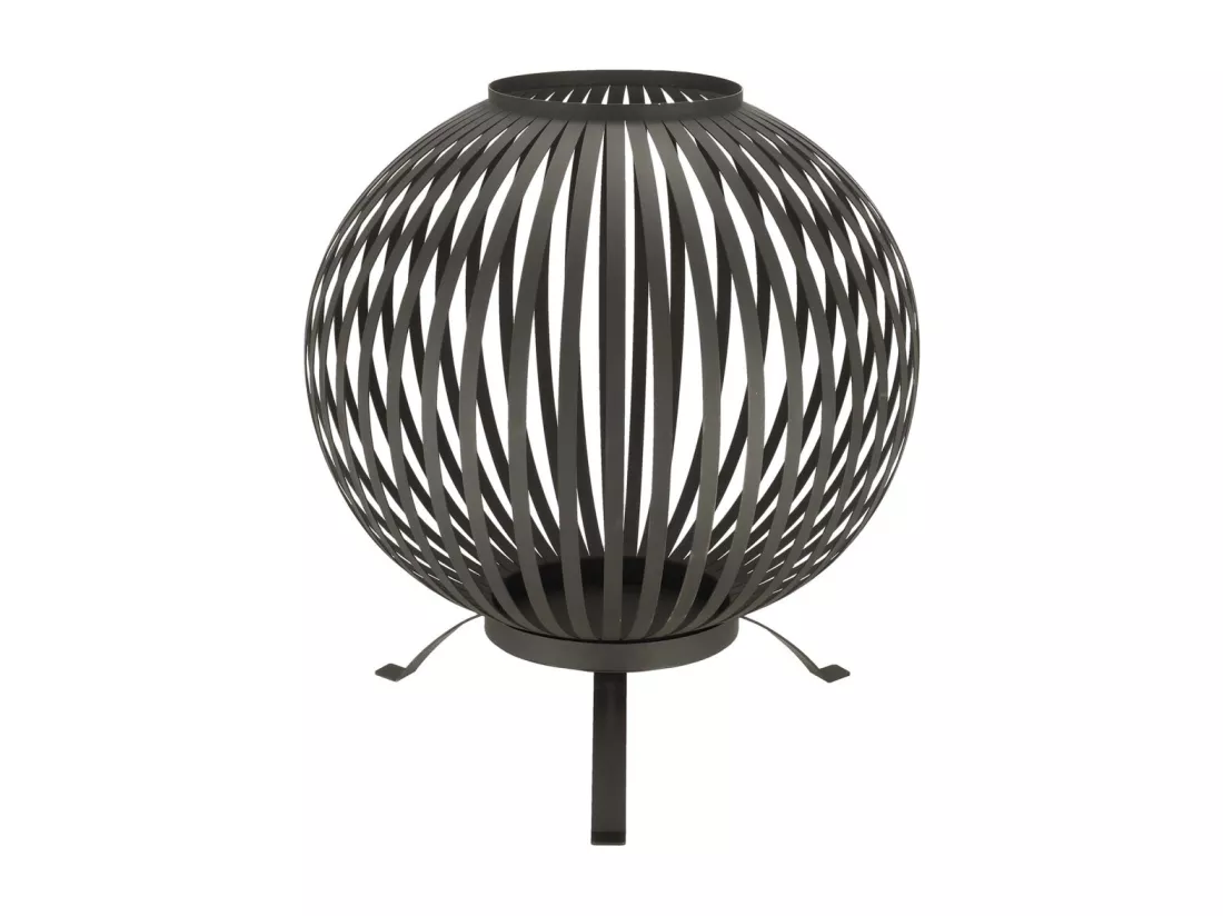 Brasero design en acier ajouré 60 x 66 cm