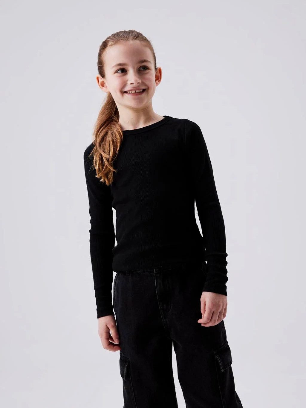 longsleeve NKFNAKAL zwart