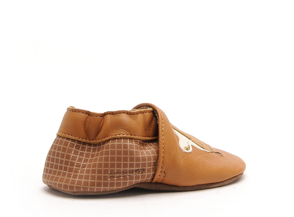 Robeez chaussons bebe funny cow marron