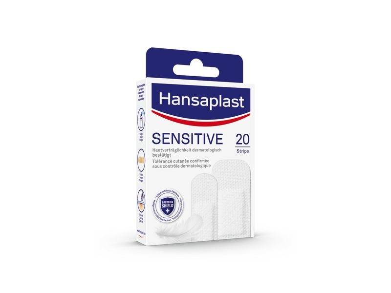 Hansaplast Wundpflaster Sensitive 20 Stück Pflaster für empfindliche Haut