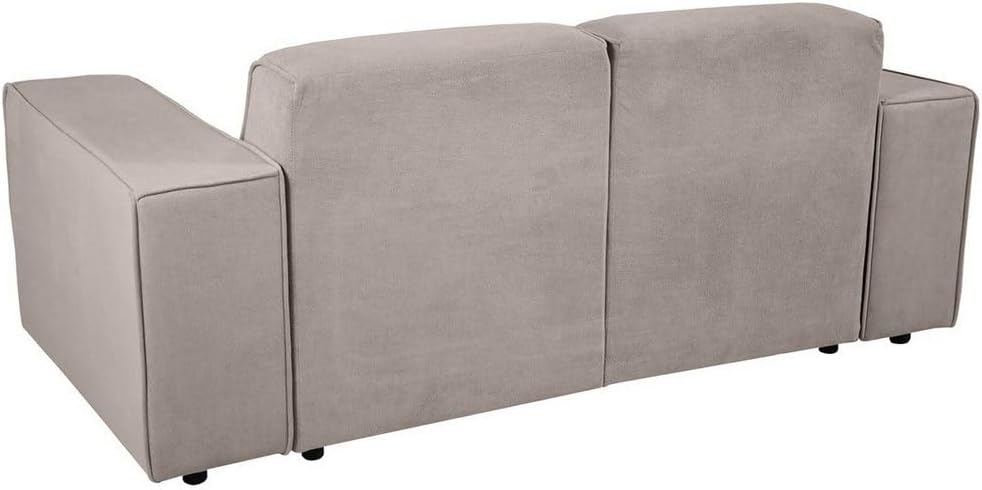 Sofa Pedro II, 2-Sitzer, ohne Schlaffunktion, Velo-Stoff, beige, 185 cm Breite