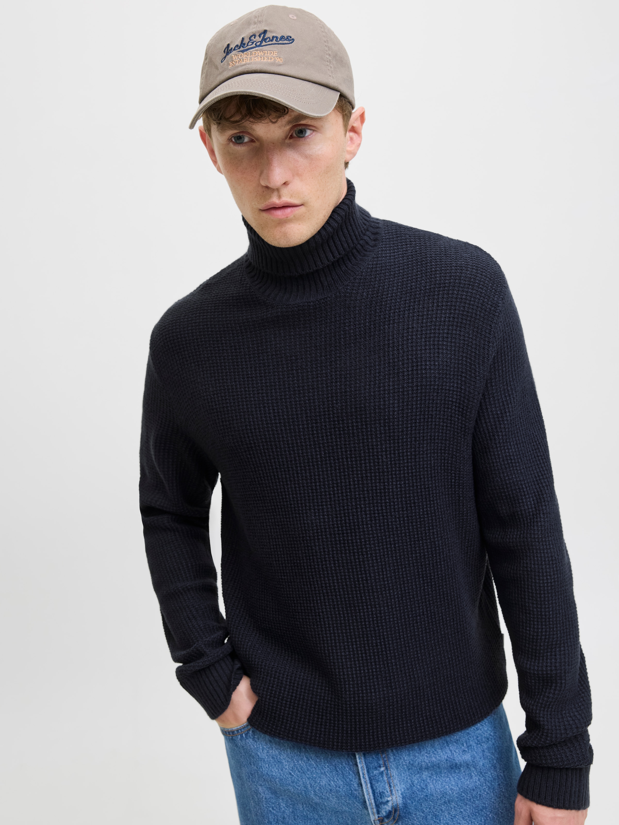 Jack & Jones Rollkragenpullover »JJROY KNIT ROLL NECK AW25«