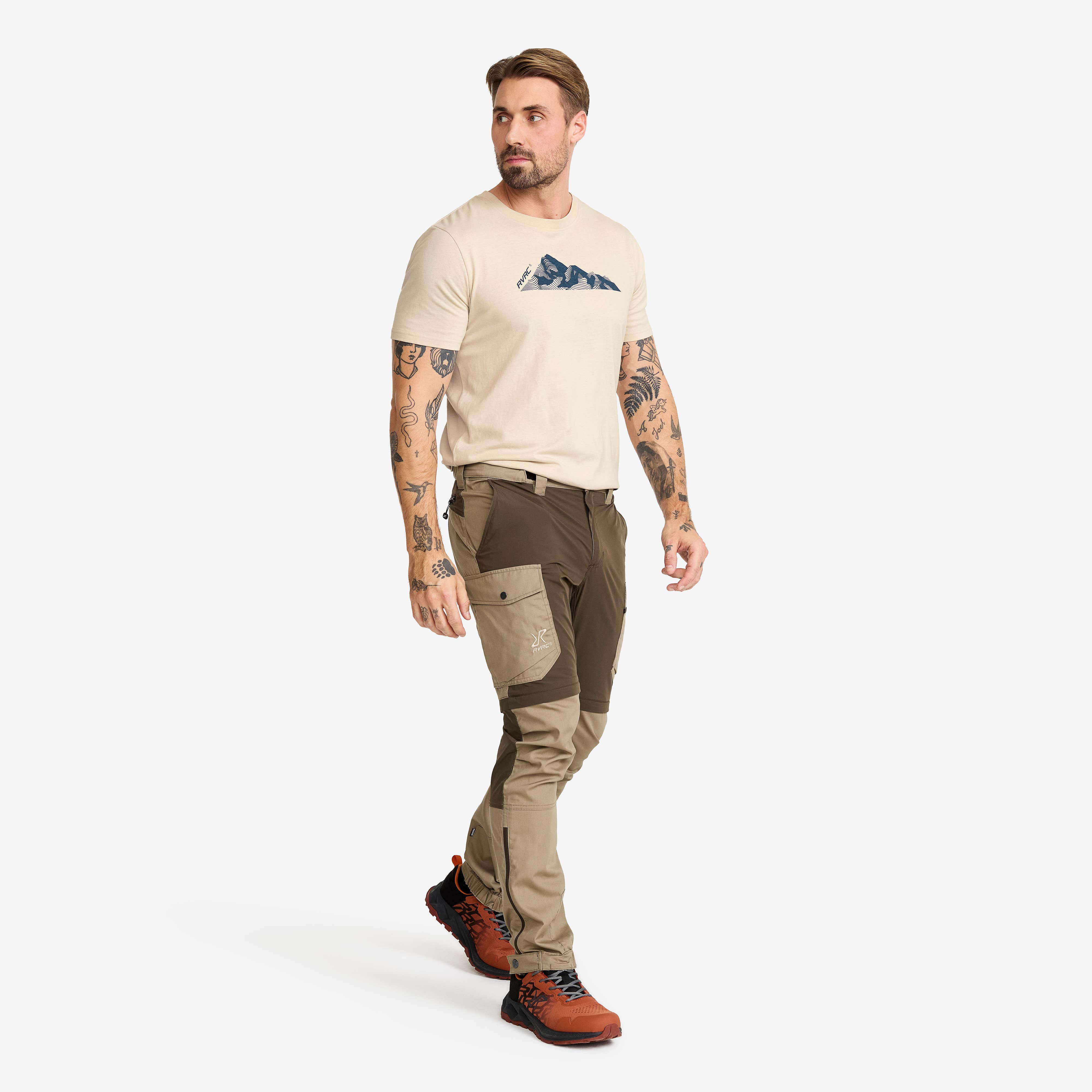 Rambler Lightweight Zip-off Pants Herre Mud/Brindle