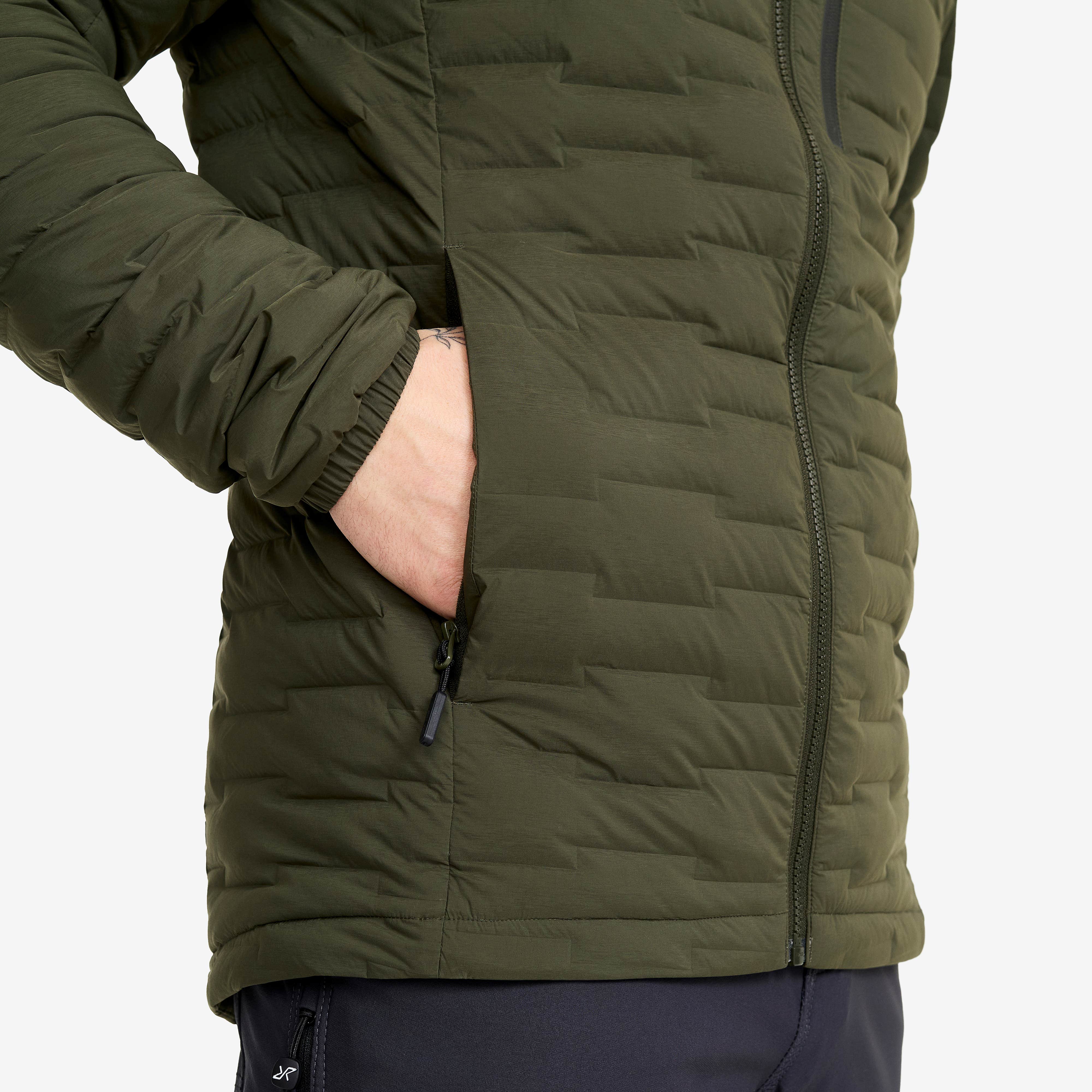 Flex Stretch Down Jacket Herre Forest Night