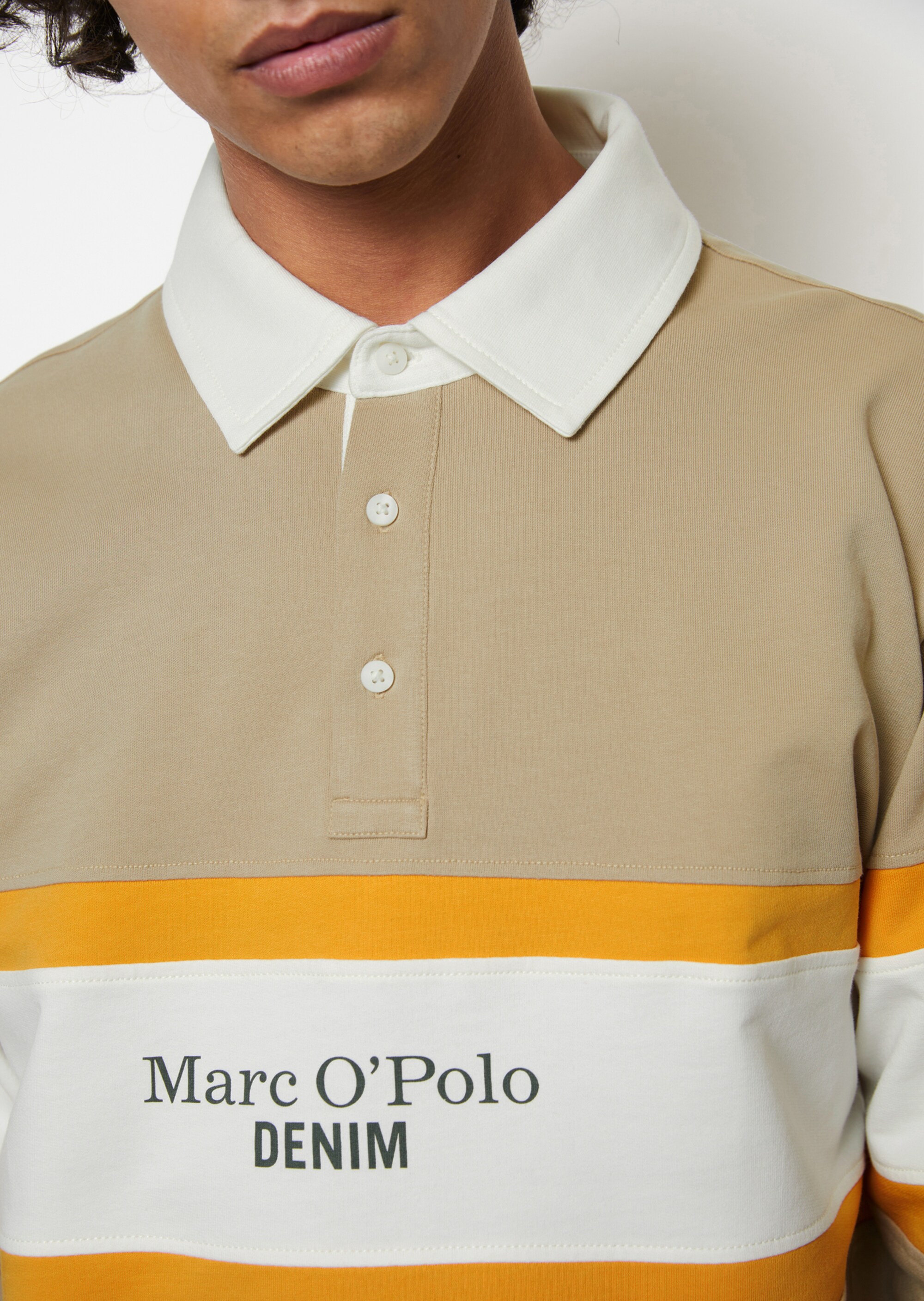 Sweatshirt relaxed im Polo-Style