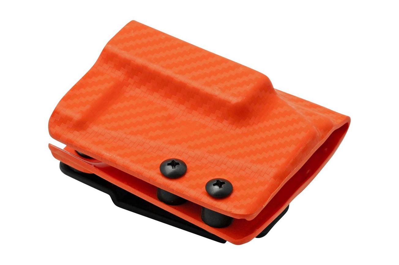 Clip And Carry Kydex Sheath Leatherman Raptor, Carbon Fiber Orange LRAPTOR-CF-ORNG riemholster