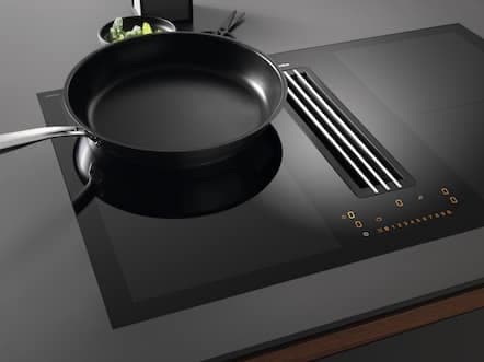 Miele Kogeplade med integreret emhætte KMDA 7676 FL-U BlackPerfection