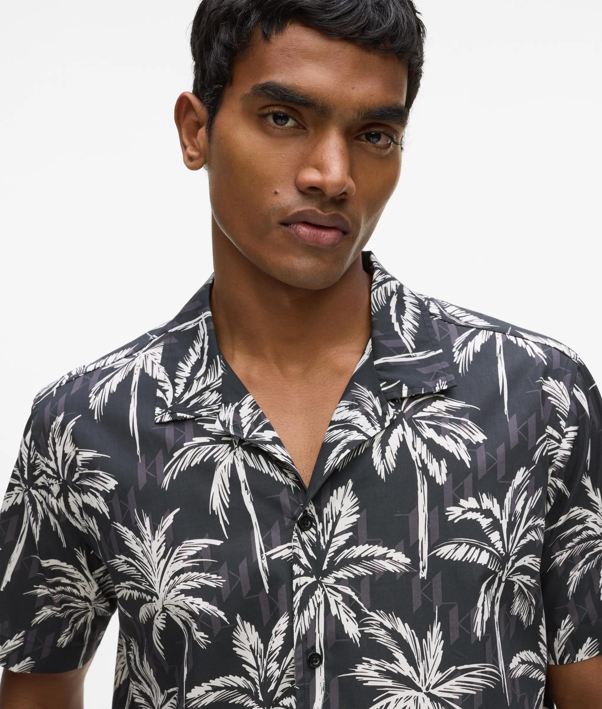 Shirt met korte mouwen en palmprint