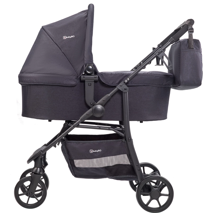 babyGO Kombikinderwagen 3 in 1 Mustard