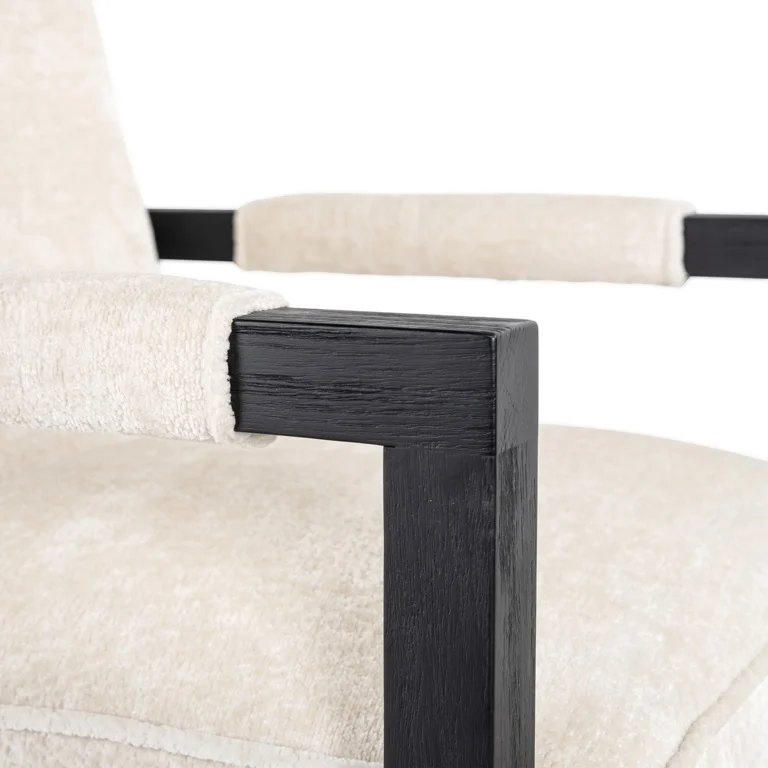 Eetkamerstoel White Chenille S4707 Beck B62 x D70 x H90 cm