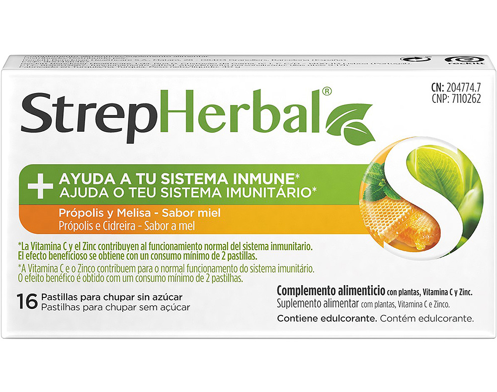 SUPLEMENTO STREPHERBAL PROPOLIS E CIDREIRA 16UN