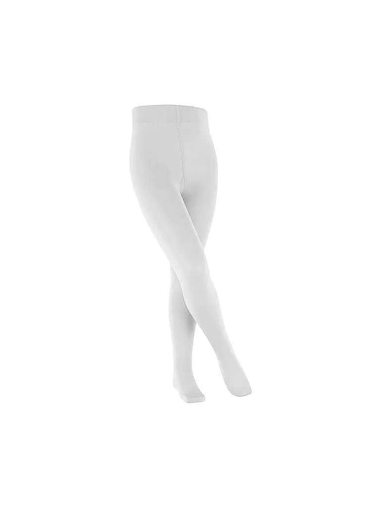 FALKE Mädchen Strumpfhose COTTON TOUCH white weiss