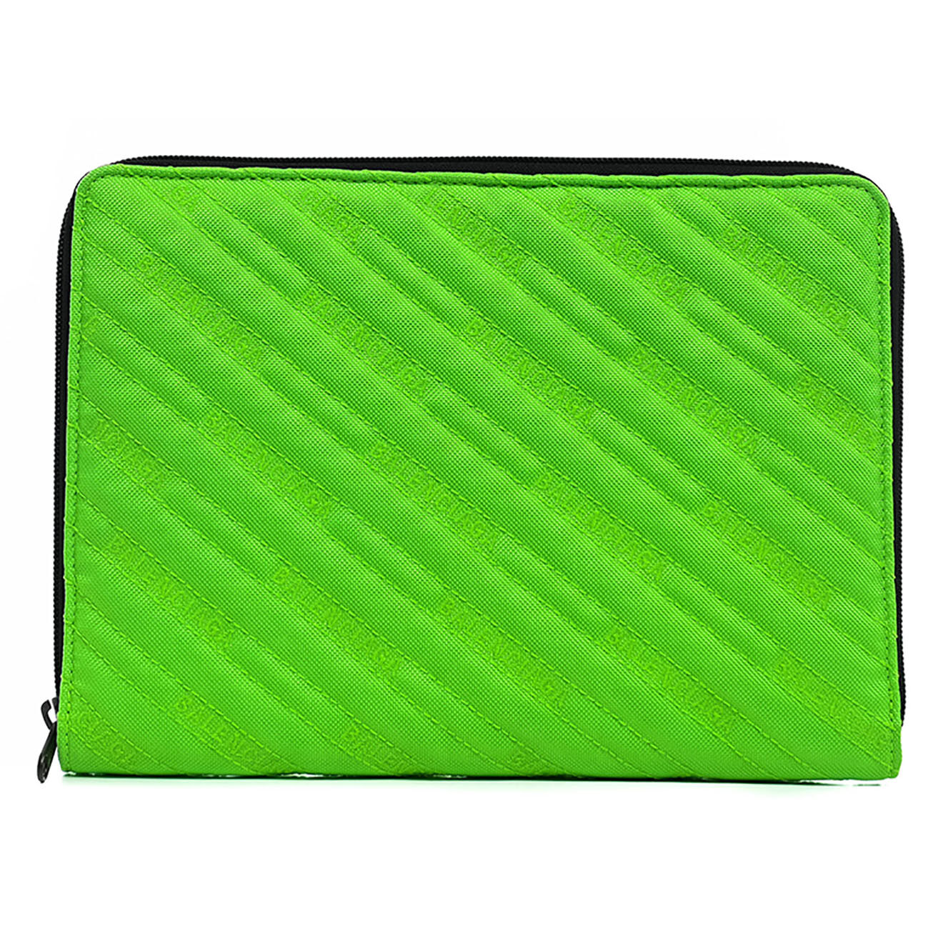 Balenciaga Pochette en Toile Monogramme fluo verte - Neuf sans étiquette - 26.5x19 cm