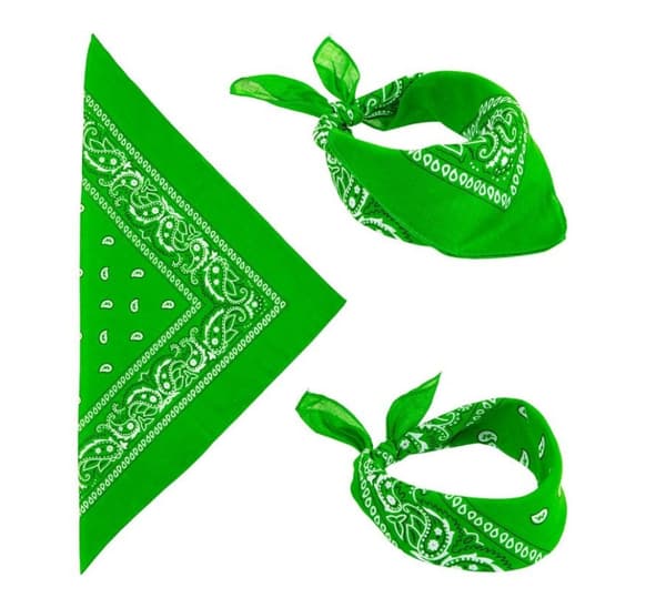 Lysegrønn Bandana Paisley