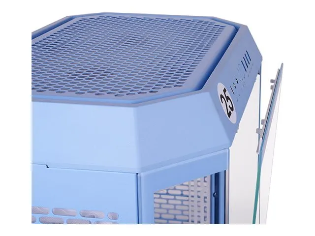 Thermaltake The Tower 600 - Mid tower - ATX - sidepanel med vindue (hærdet glas) - ingen strømforsyning (PS/2) - hydrangea-blå - USB/Lyd