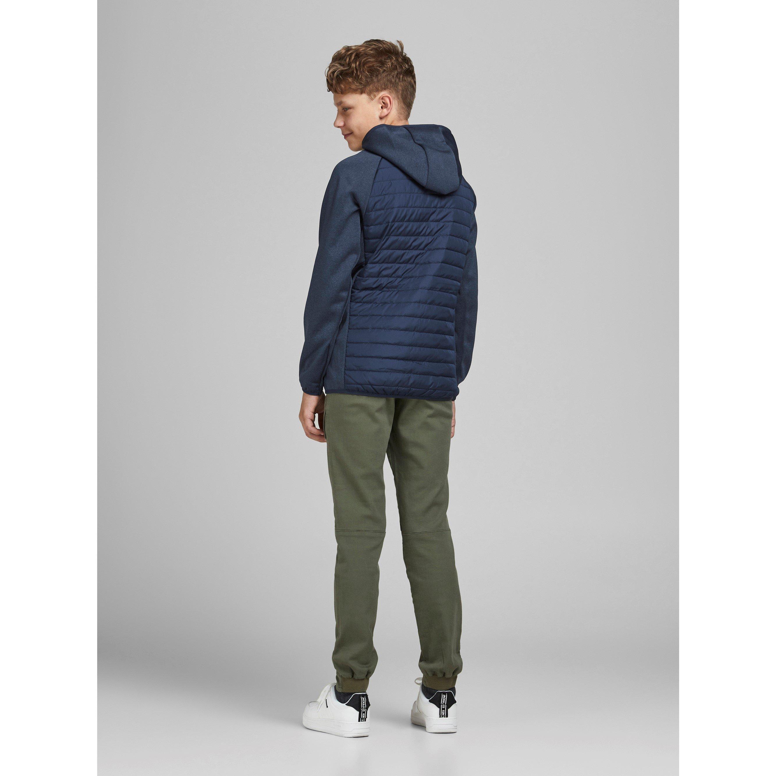 Jack and Jones Multi Quilted Hood Jacket Junior