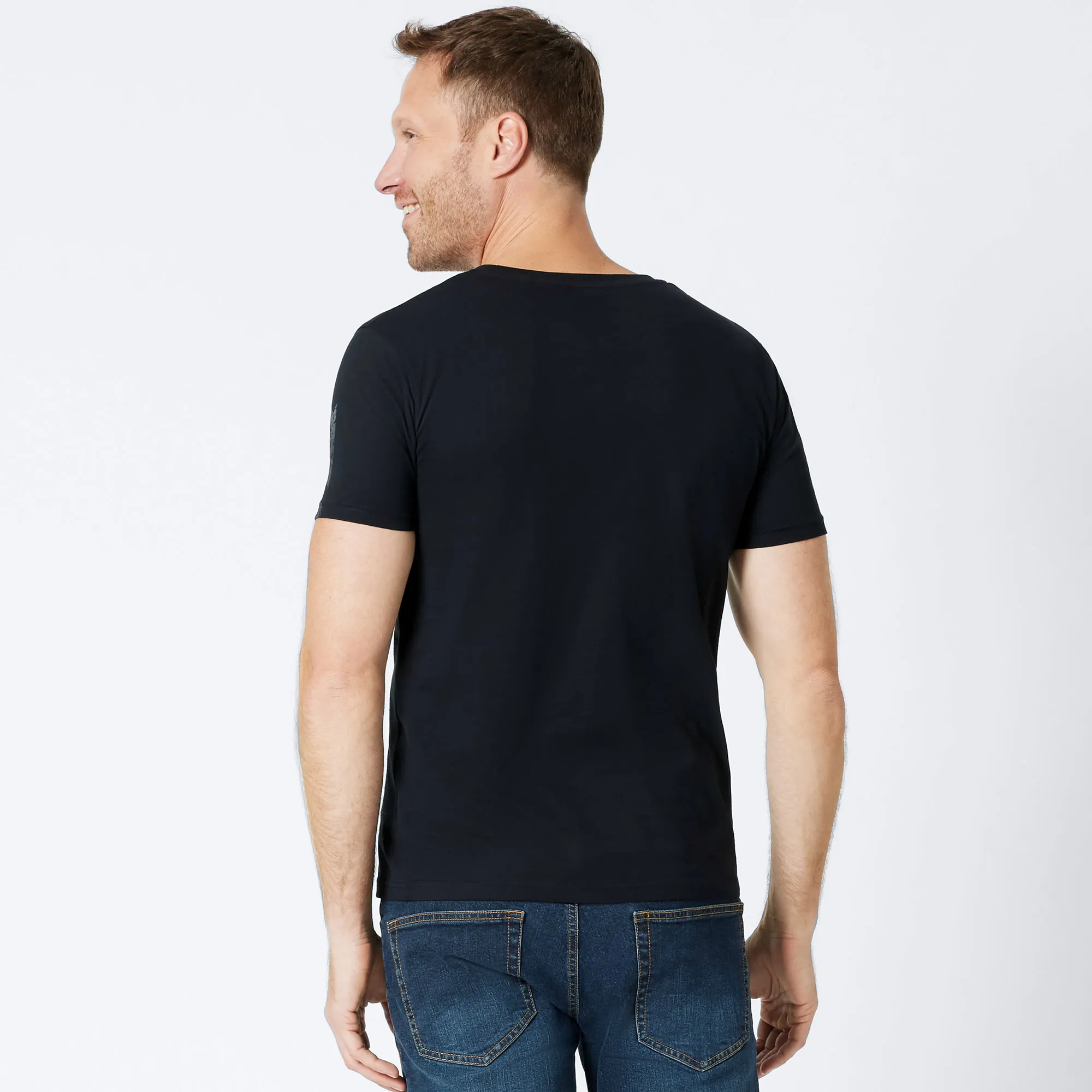 Herren-T-Shirt mit Motorrad-Aufdruck