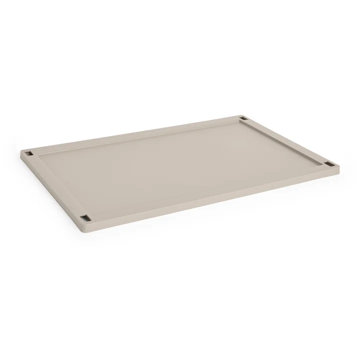 HAY - Colour Crate Kunststoffdeckel L, warm grey