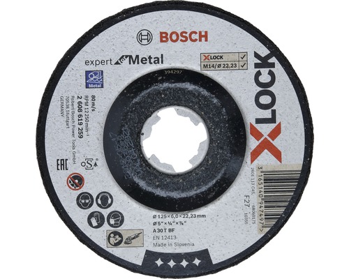 Slijpschijf Ø 125x22,23x6 mm Expert voor Metaal, X-LOCK opname