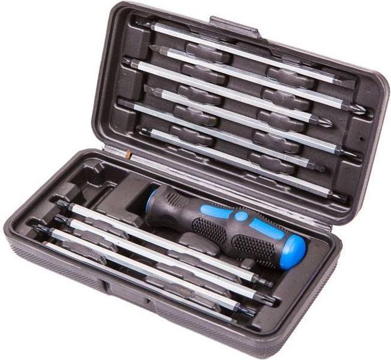 Kraftmann - Schroevendraaierset - Verchroomd - Chroom-vanadium-staal - 10 Stuks