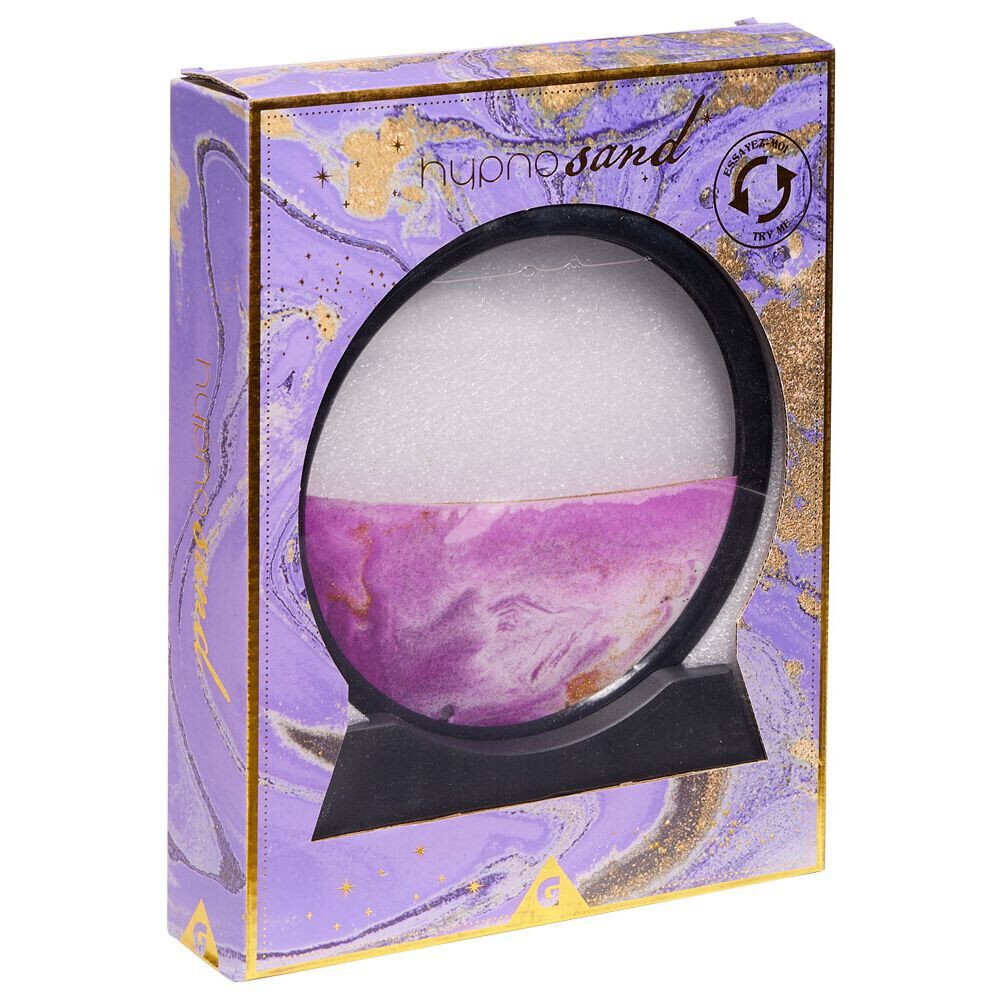 Cadre sable mouvant violet Ø19cm