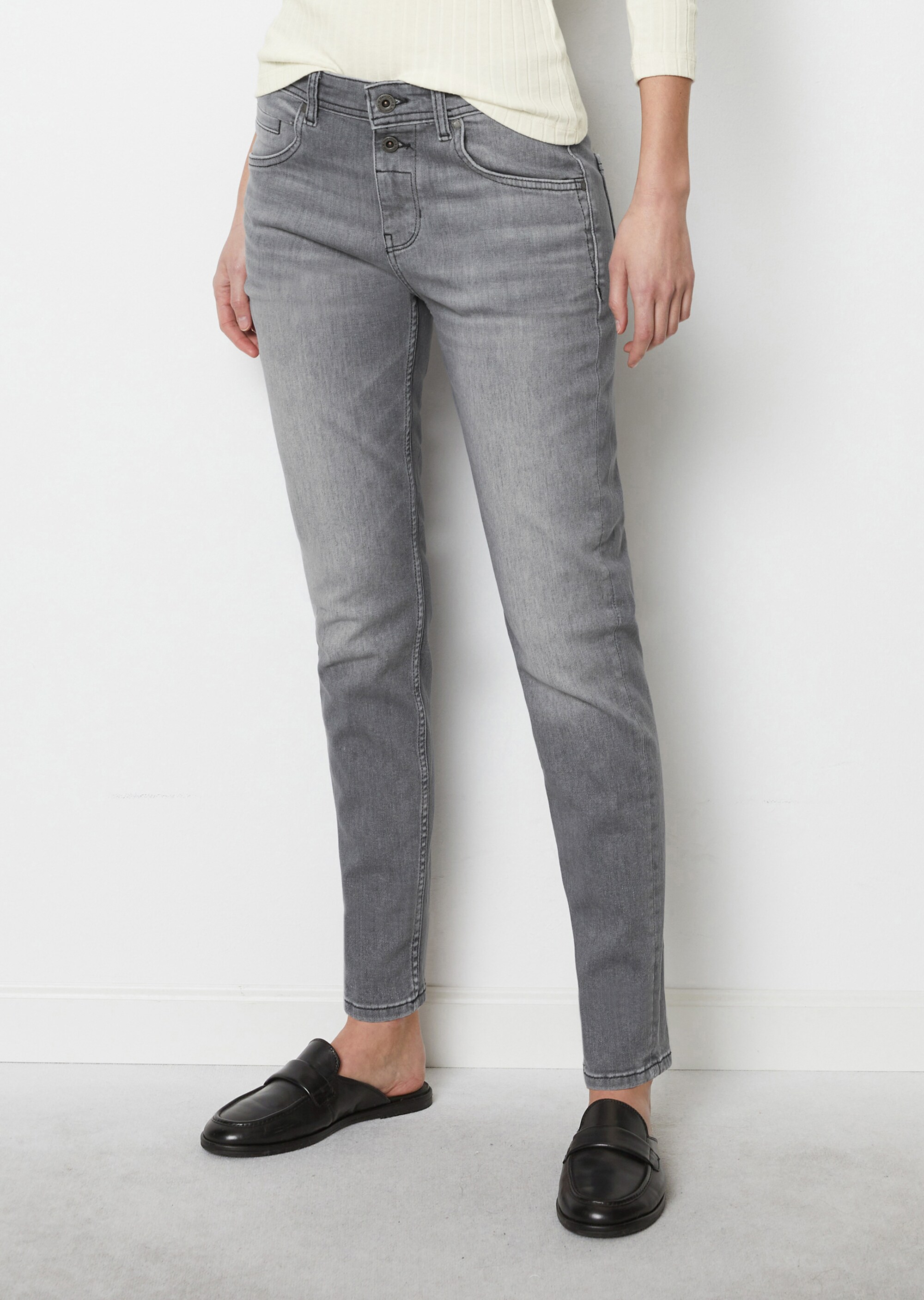 Jeans Modell THEDA boyfriend cropped aus Organic Cotton-Lyocell-Mix