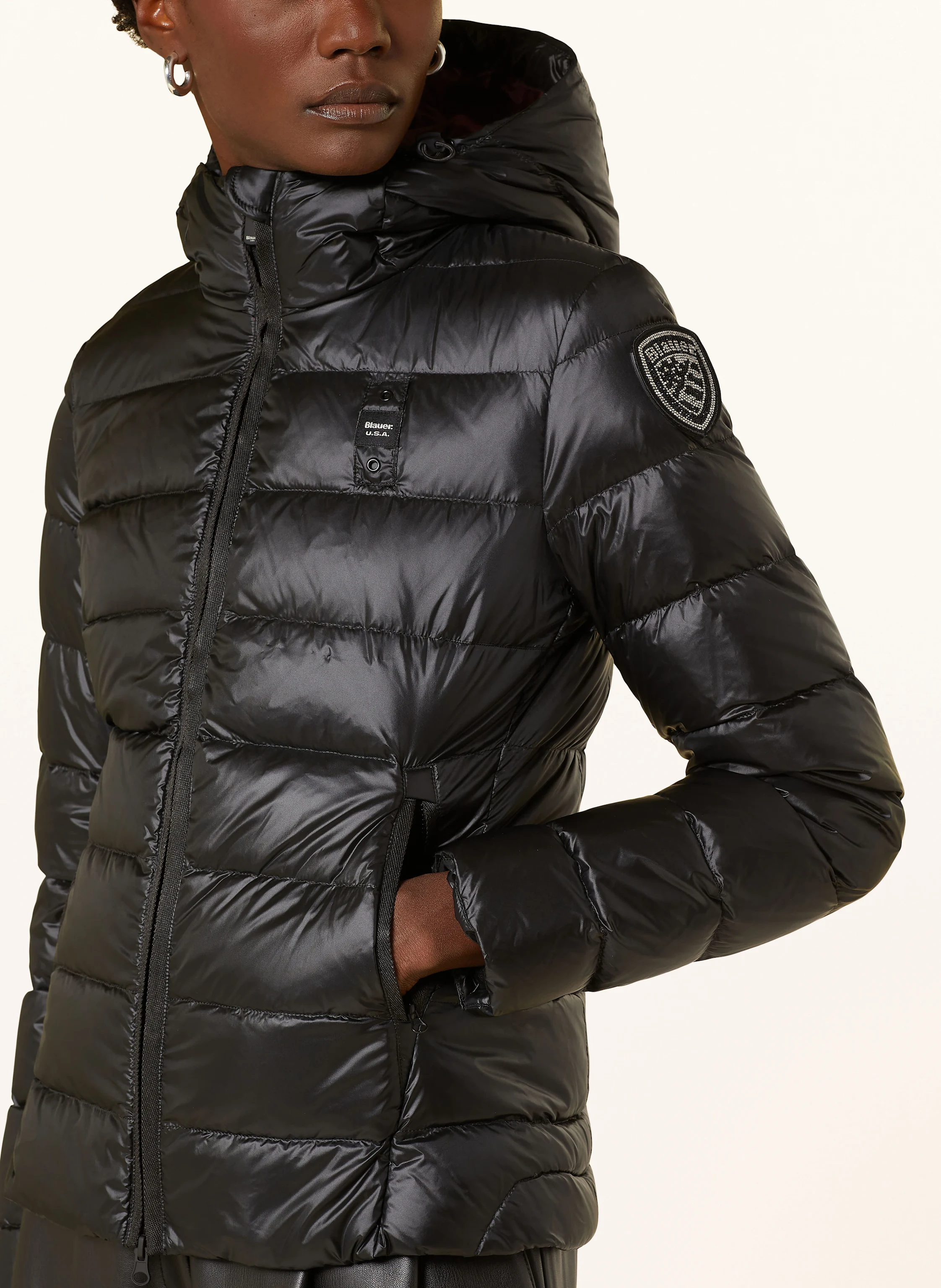 Blauer Daunenjacke CHARME