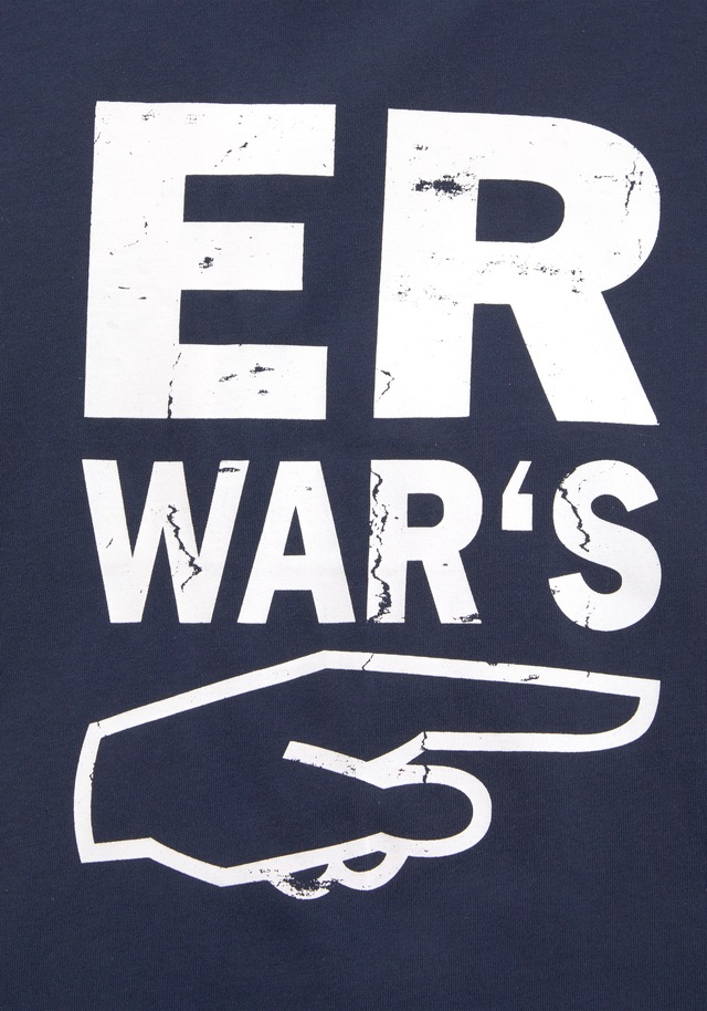 KIDSWORLD T-Shirt »Sprücheshirt: ER WAR`S«, Immer einen coolen Spruch parat. Sprücheshirt