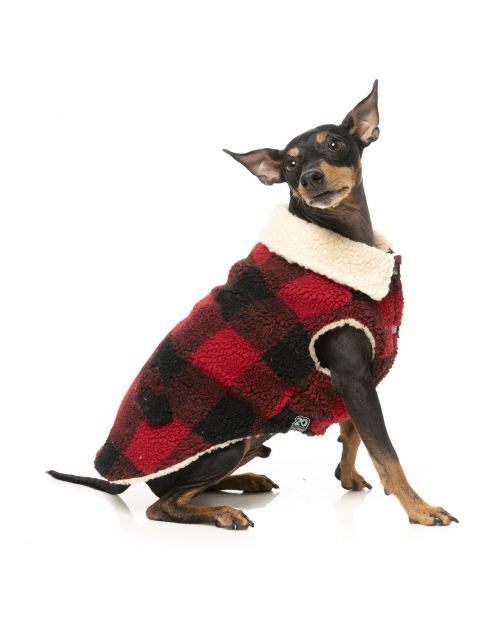 Fuzzyard The Lumberjack Rood&Zwart - Hondenkleding
