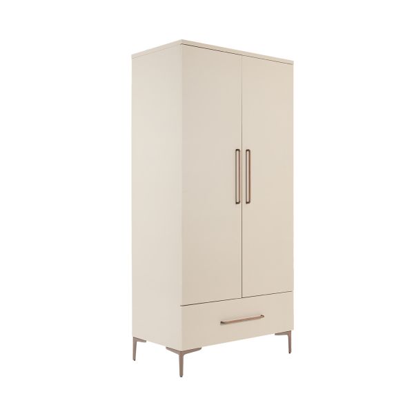 TWF Ledikant 60 x 120 - Commode 3 Laden - Hanglegkast 2 Deuren 1 Lade Salerno Metaal