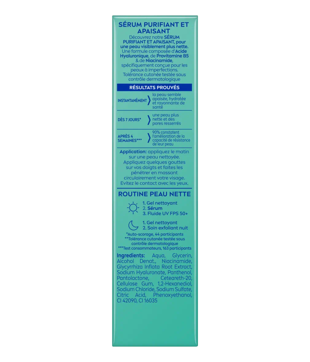 SÉRUM PURIFIANT & APAISANT DERMA SKIN CLEAR