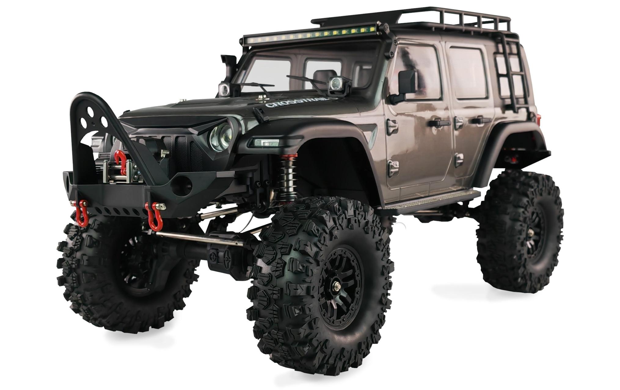 Scale Crawler AMXRock CT10 Crosstrail Anthrazit, ARTR, 1:10<br>Rock Crawler mit Portalachsen, 2-Gang Getriebe und Differentialsperren