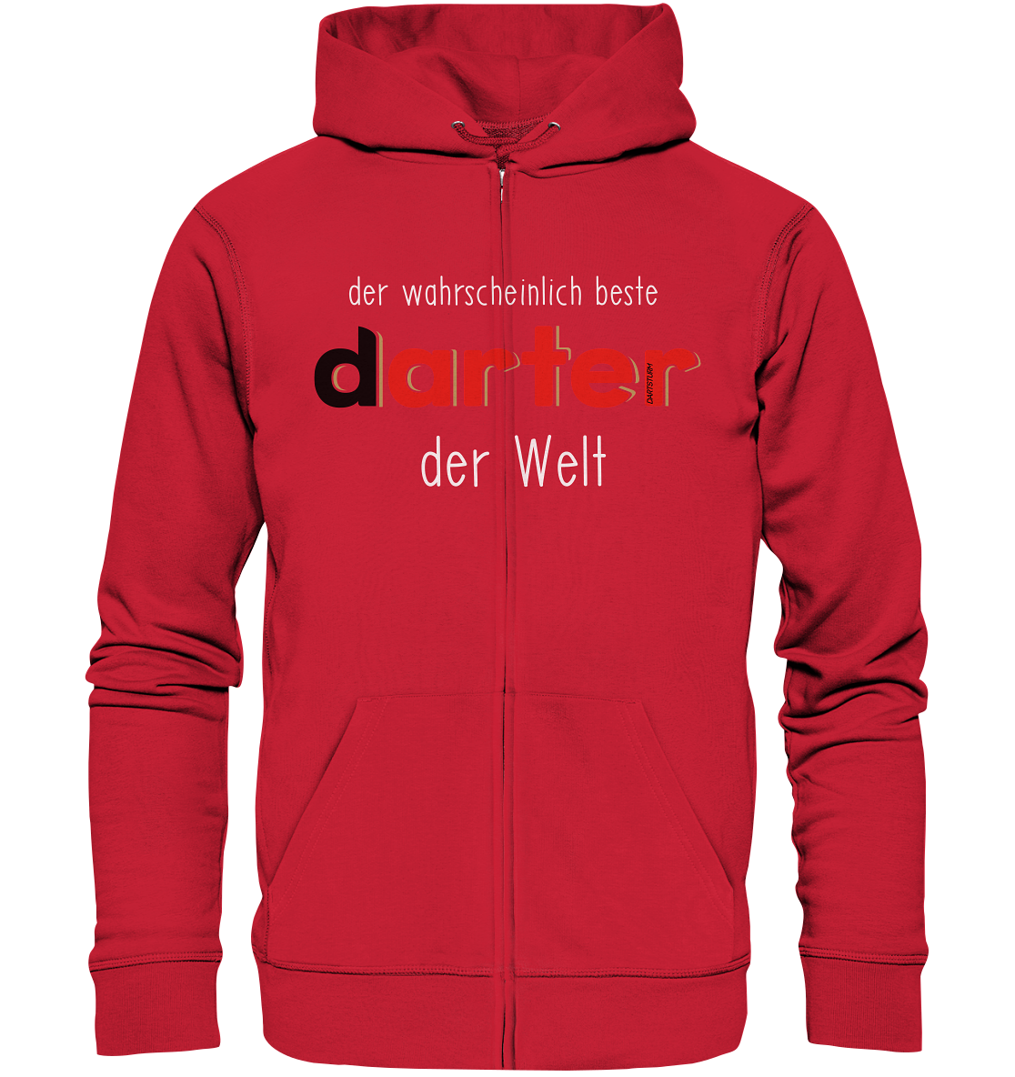 DartSturm - Der wahrscheinlich beste darter der Welt Weiß - Organic Zipper