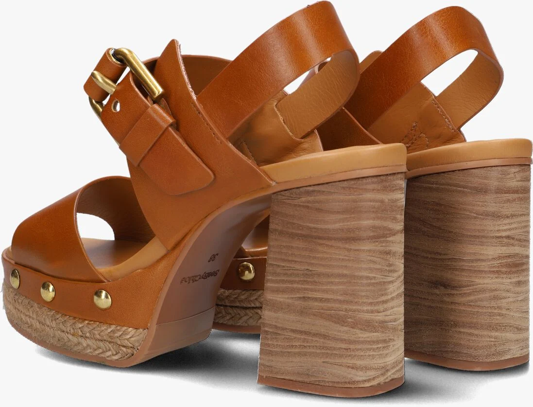 SEE BY CHLO\u00C9 cognac see by chlo&eacute; sandalen fibbia clog